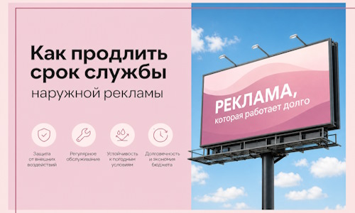 Как продлить срок службы наружной рекламы в  Губахе