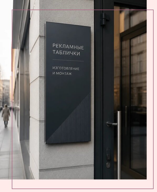 Рекламные таблички в Губахе по цене от 4665 р. | Аванза-Гбх