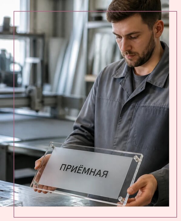 Таблички из оргстекла на заказ в Губахе от 4043 р. | Аванза-Гбх