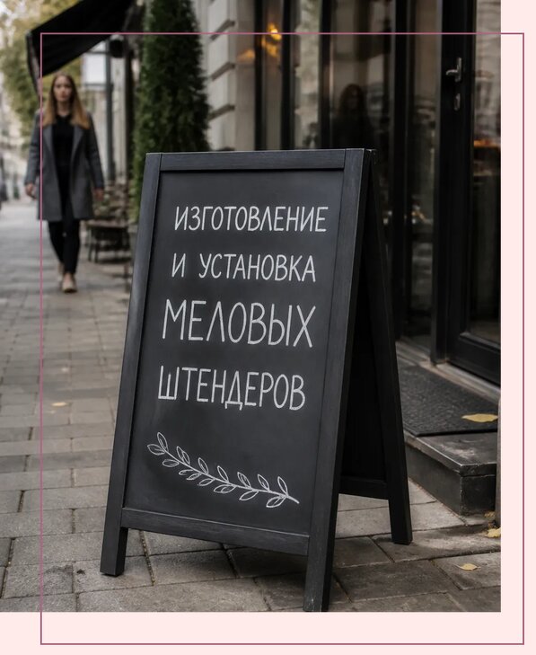 Меловые штендеры в Губахе по цене от 6738 р. | Аванза-Гбх
